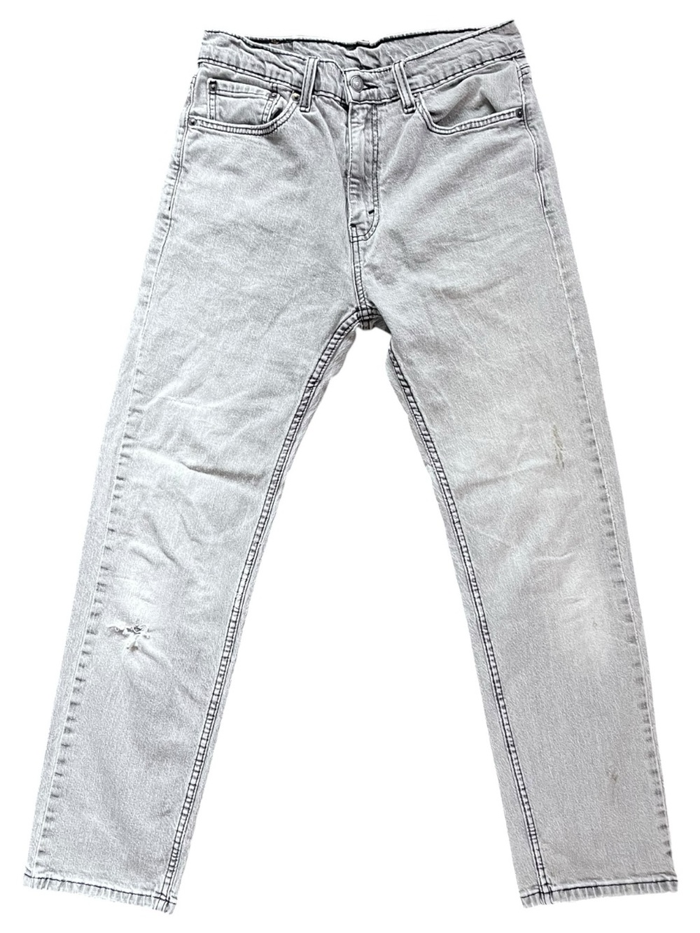Levi's Men's Slim Straight Jeans in Light Gray 32 x 30